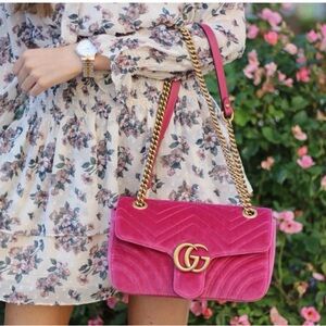 💯 Gucci Marmont Small Flap 2-Way Bag